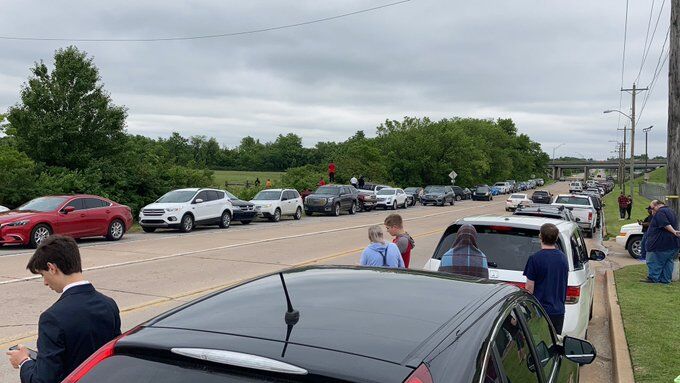 Air Force One crowd